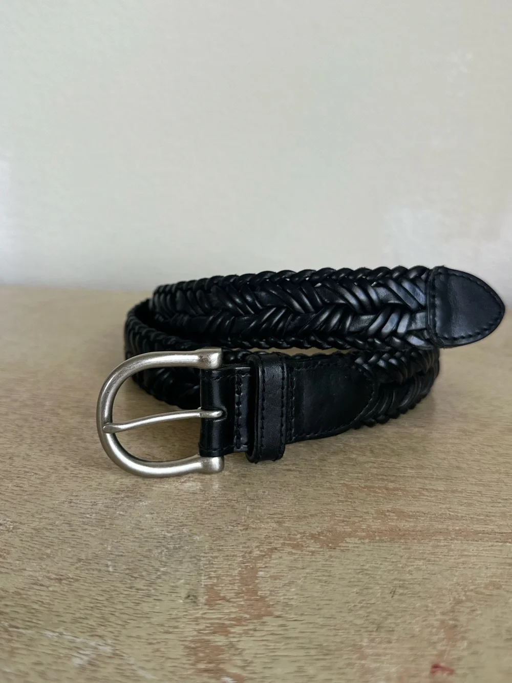 Vintage Marshall Field’s Women’s Black Woven Leather Belt